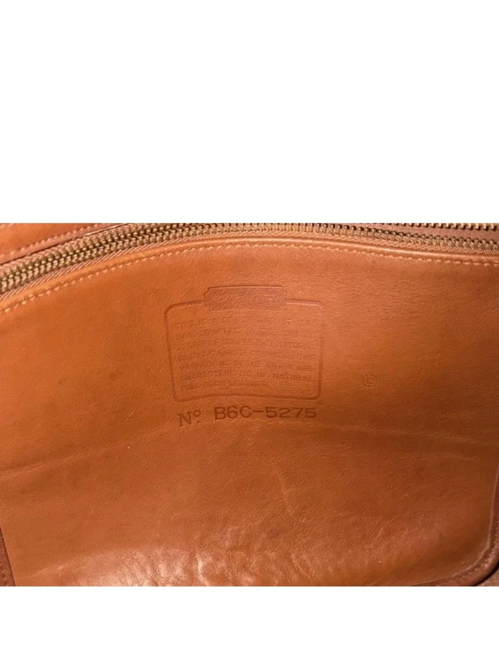 Coach USA Glove‑Tanned Leather Briefcase No. B6C‑5275 – Vintage Brown